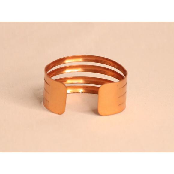 Chunky Copper Cuff Bracelet - Picture 6 of 8